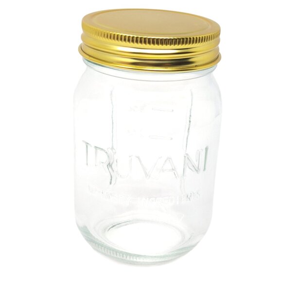 New Truvani Glass Jar, 2 70ml Scoop, and Clip - Picture 8 of 10